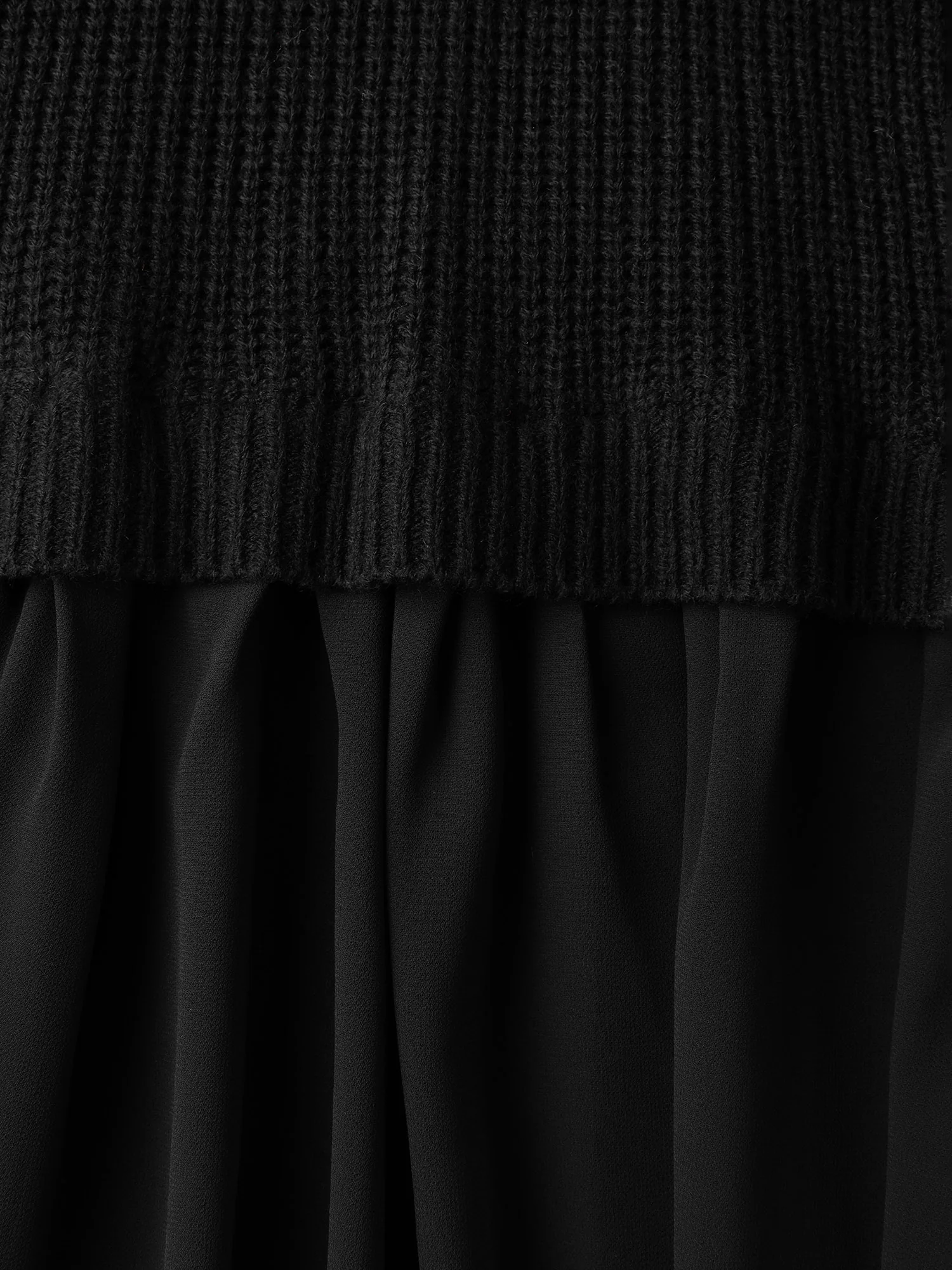 Balloon Sleeve Solid Twofer Sweater - Image 5