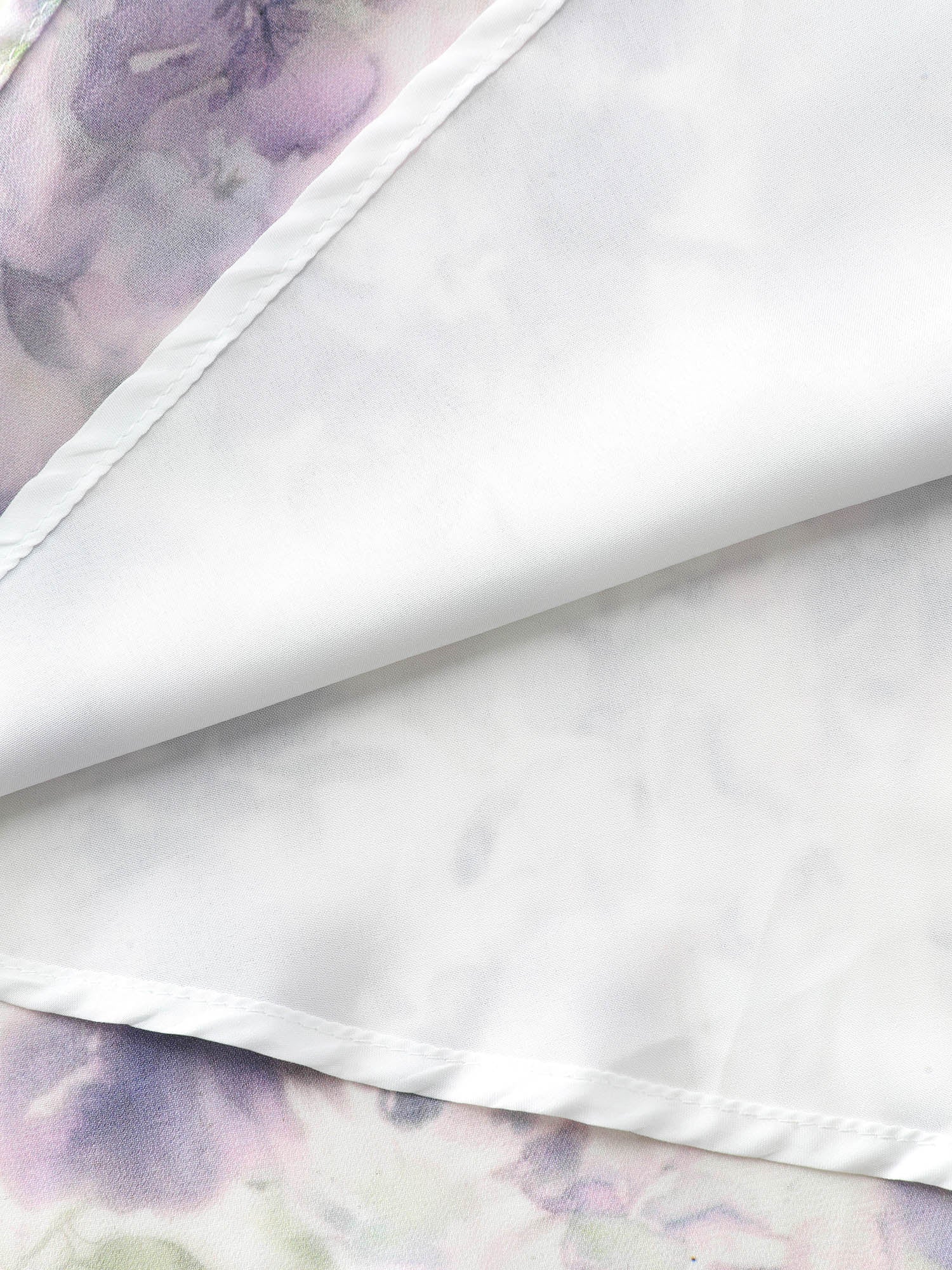 Artistic Floral Print Pleated Waist Mini Dress - Image 6