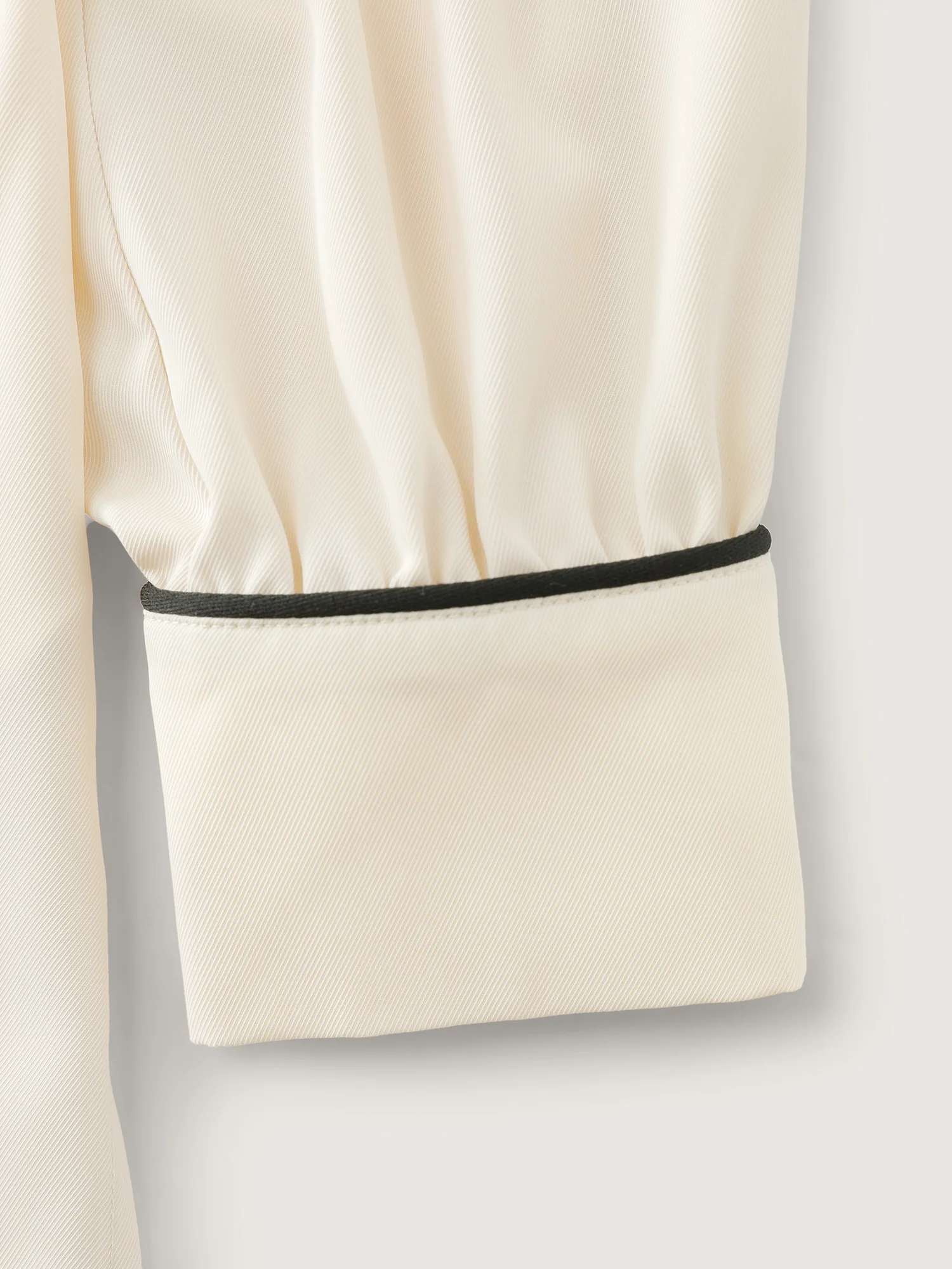 Bowknot Neckline Color Contrast Blouse - Image 8