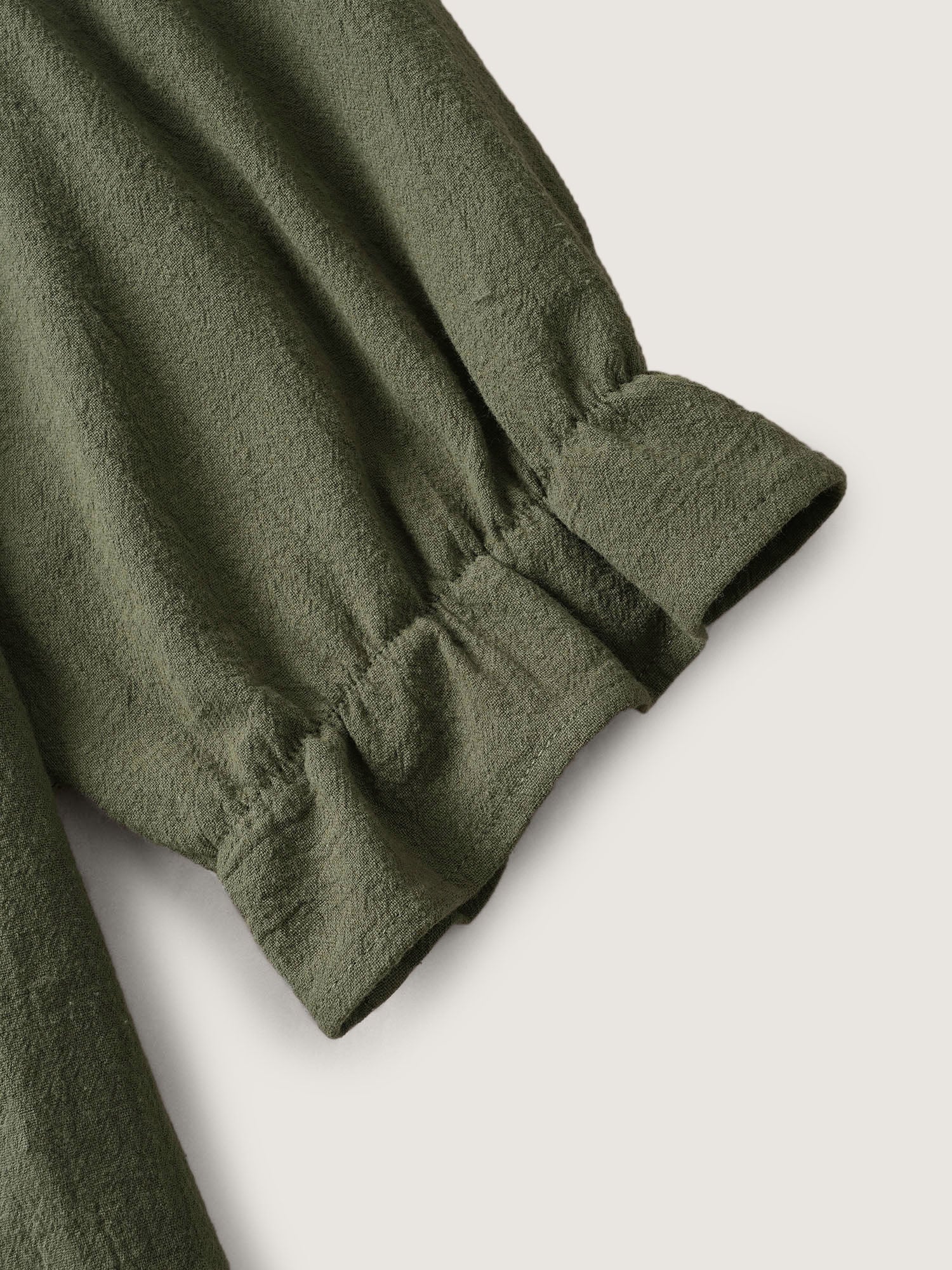 Broderie Anglaise Tie Knot Lantern Sleeve Blouse - Image 6