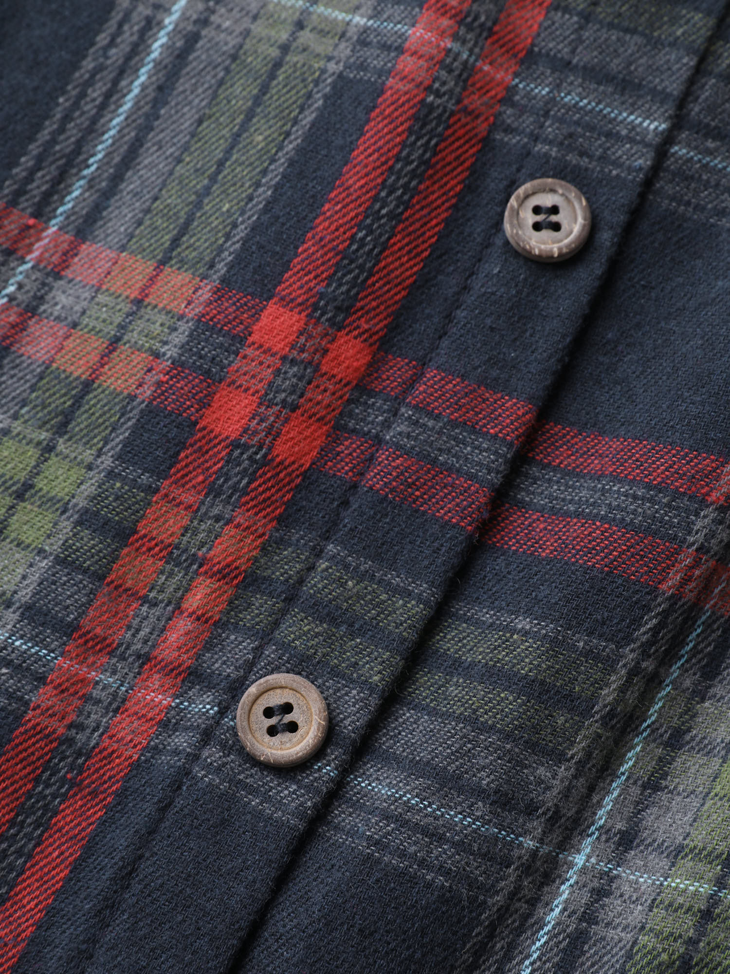 Plaid Button Detail Pocket Belted Arc Hem Dress - Image 16