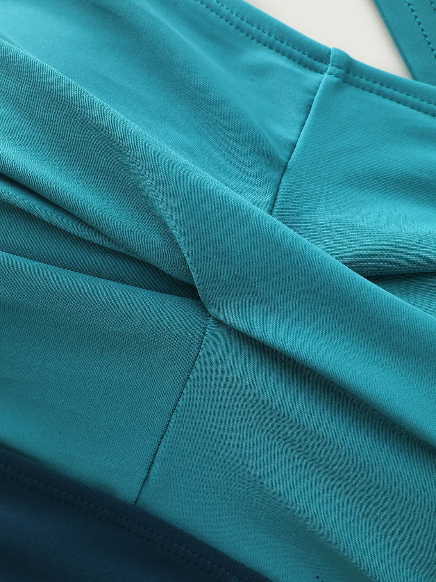 Contrast Twist Front Tummy-Control One Piece Swimsuit - Image 22