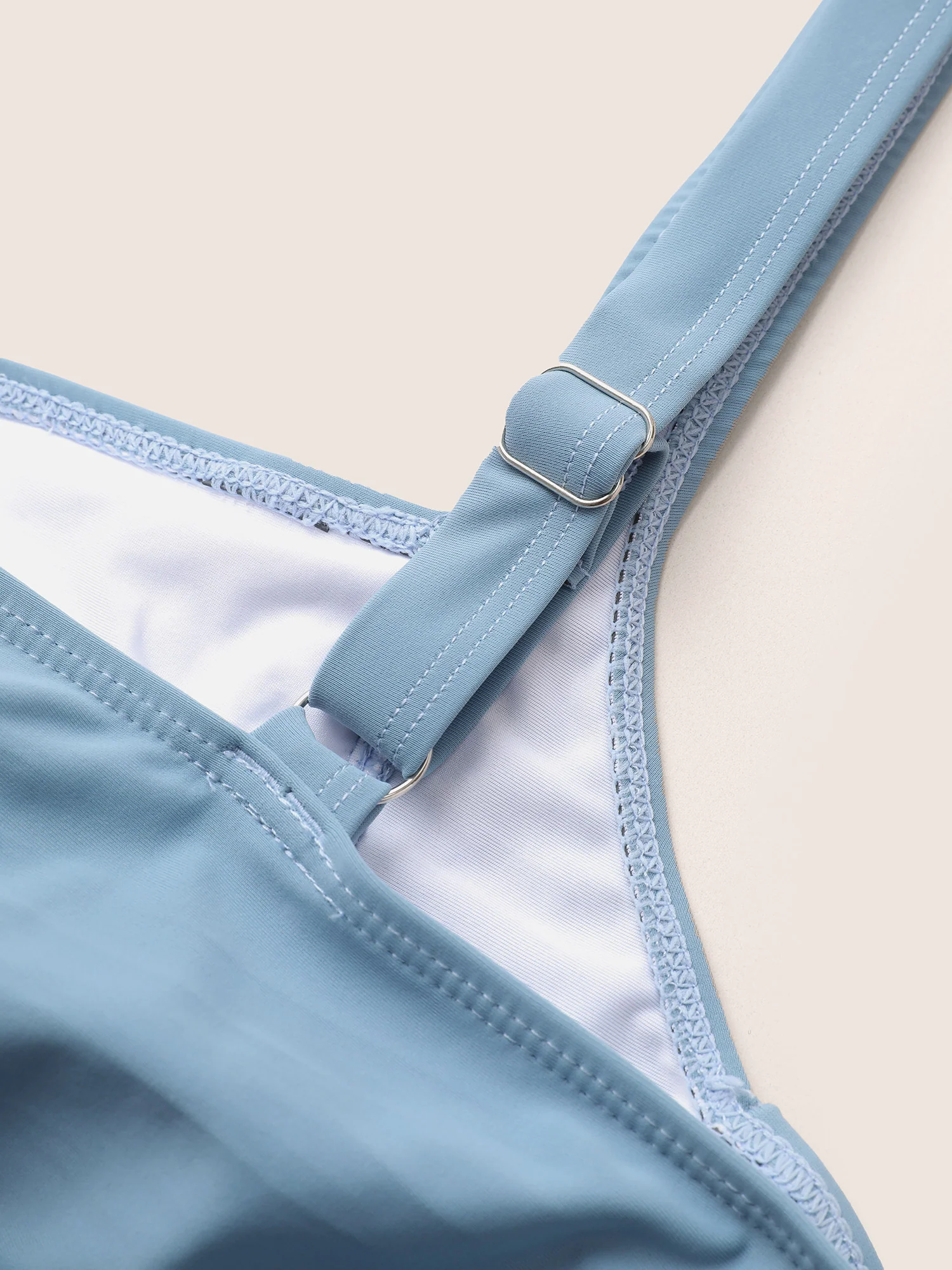 Contrast Twist Front Tummy-Control One Piece Swimsuit - Image 31