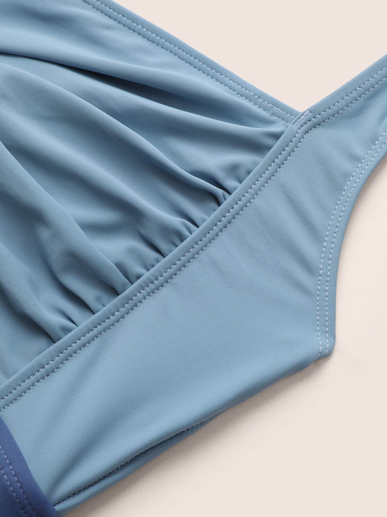 Contrast Twist Front Tummy-Control One Piece Swimsuit - Image 32