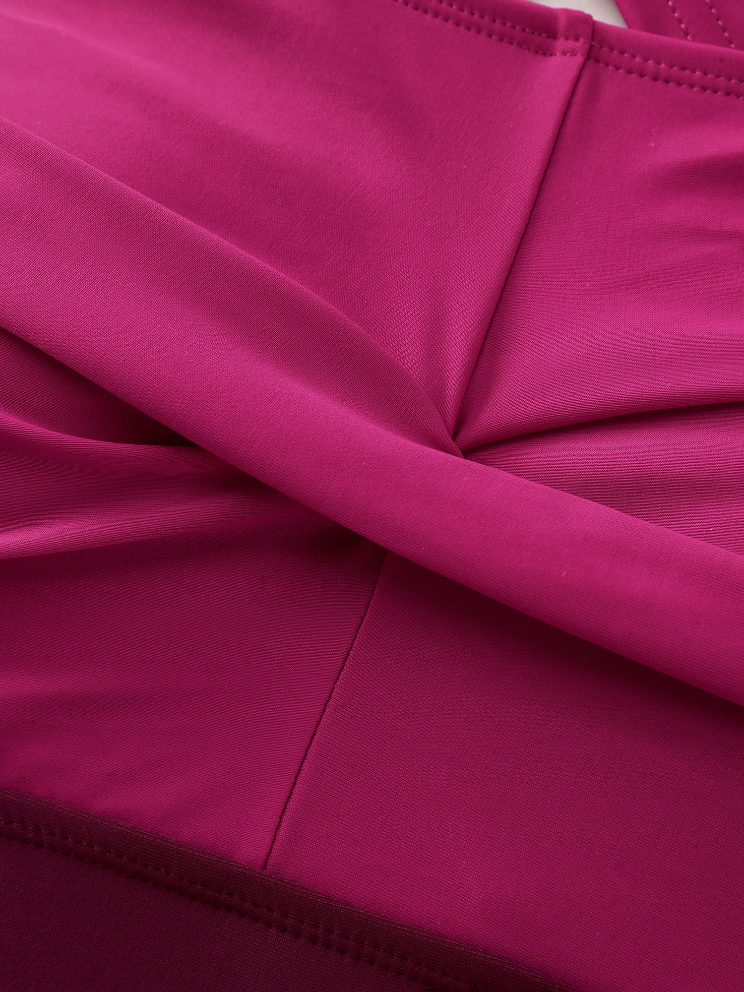 Contrast Twist Front Tummy-Control One Piece Swimsuit - Image 6