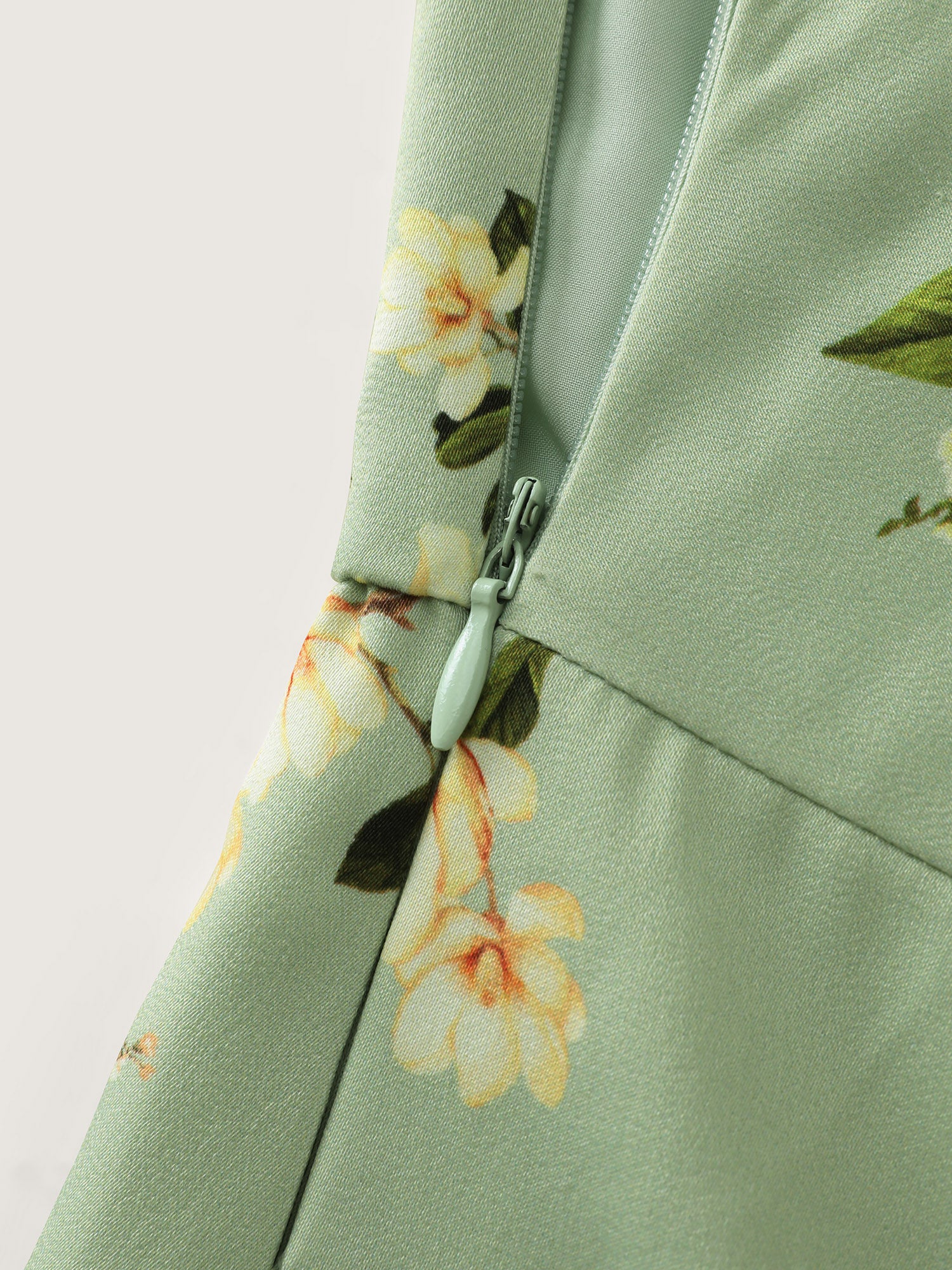 Elegant One-Shoulder Floral Knotted Maxi Dress - Image 6