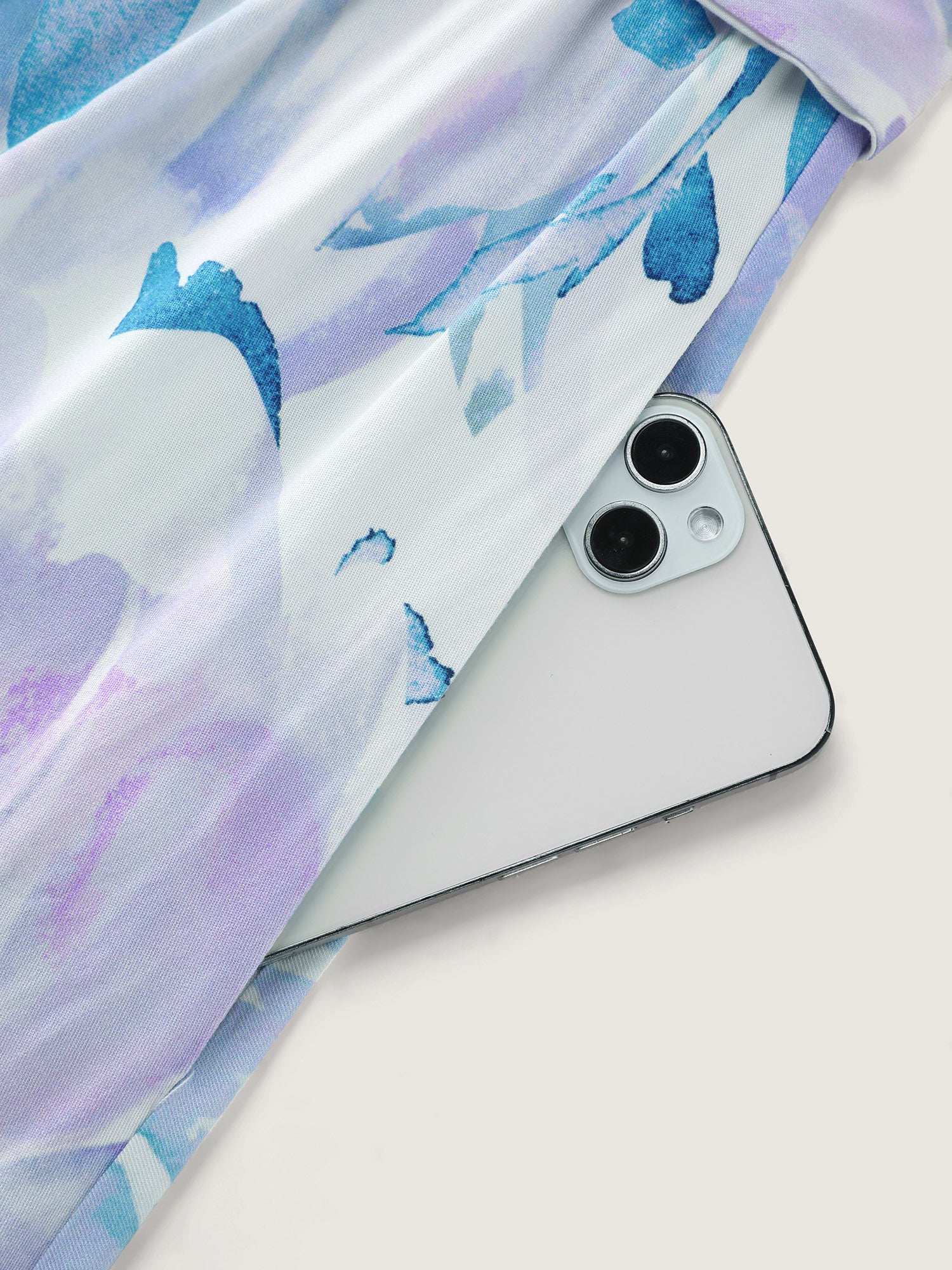 Floral Breeze Print Halter Neckline Midi Dress - Image 6