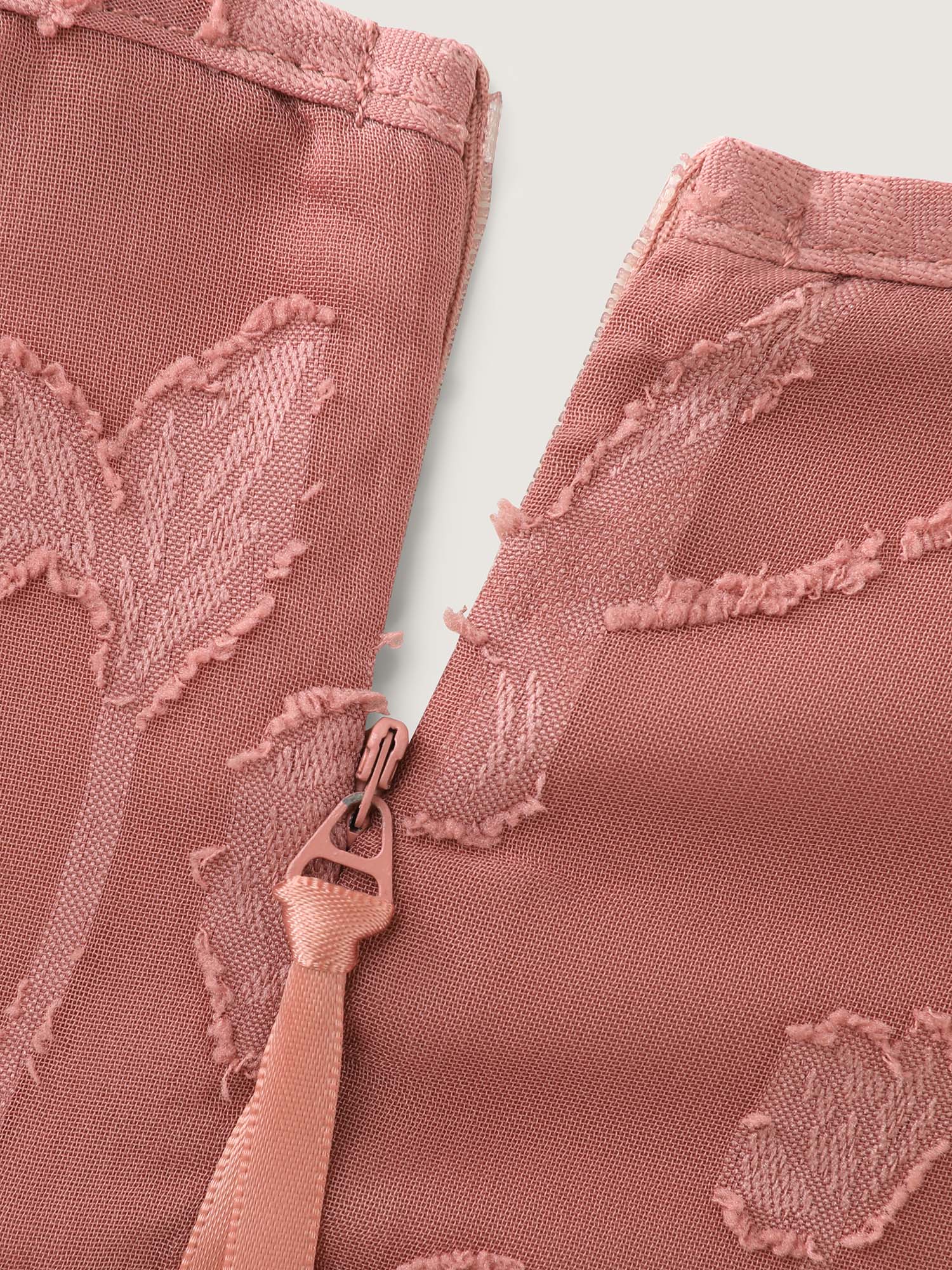 Floral Charm Twist-Front Jacquard Maxi Dress - Image 5