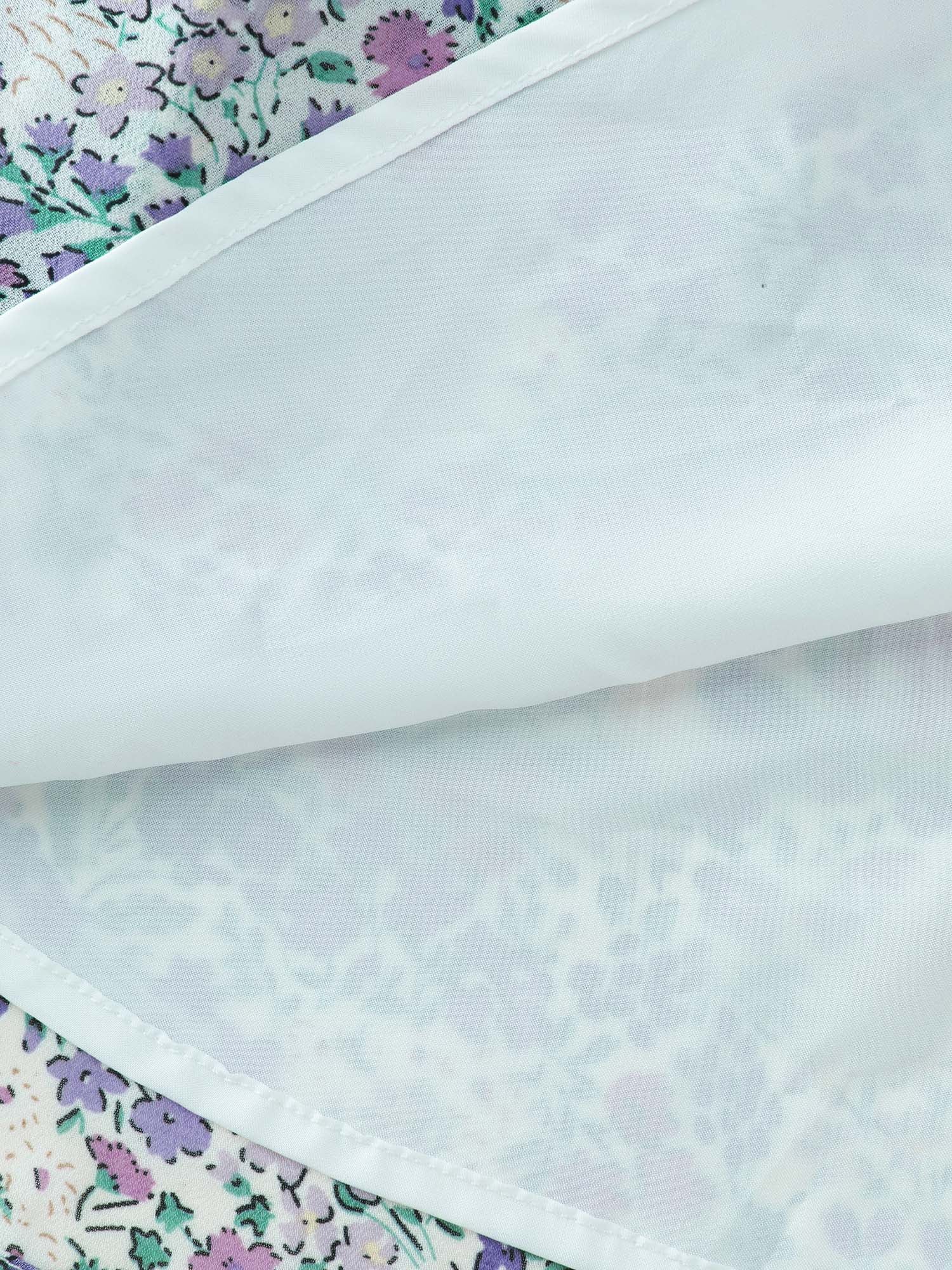 Floral Print Shirred Bodice Blouse - Image 6