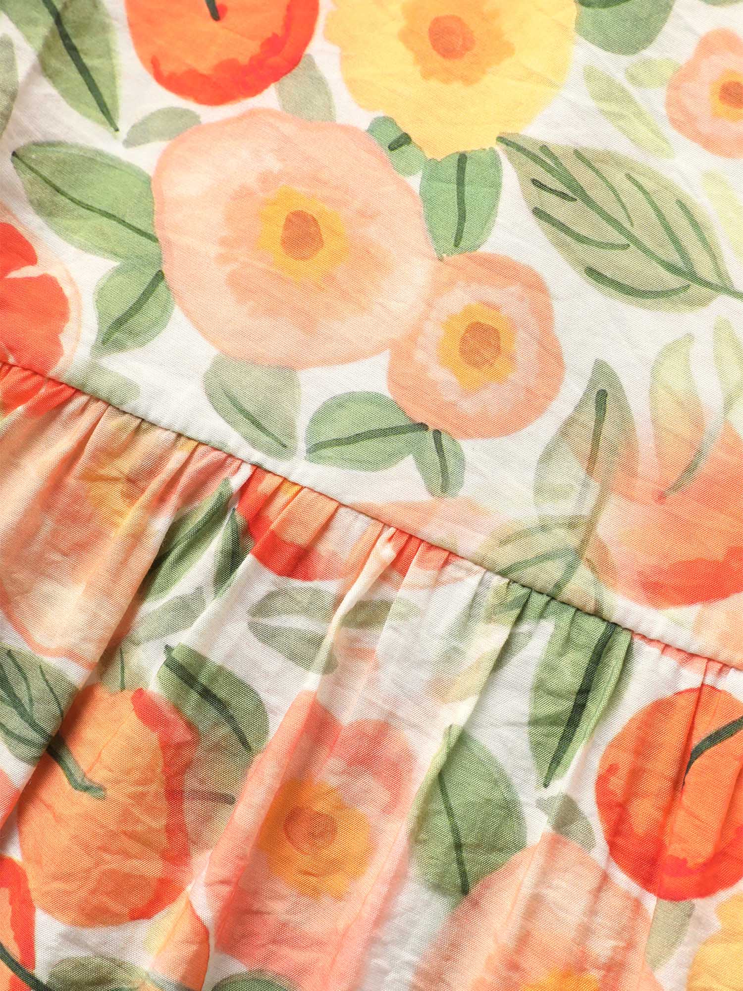 Fruit Print Curved Hem Batwing Sleeve Blouse - Image 10