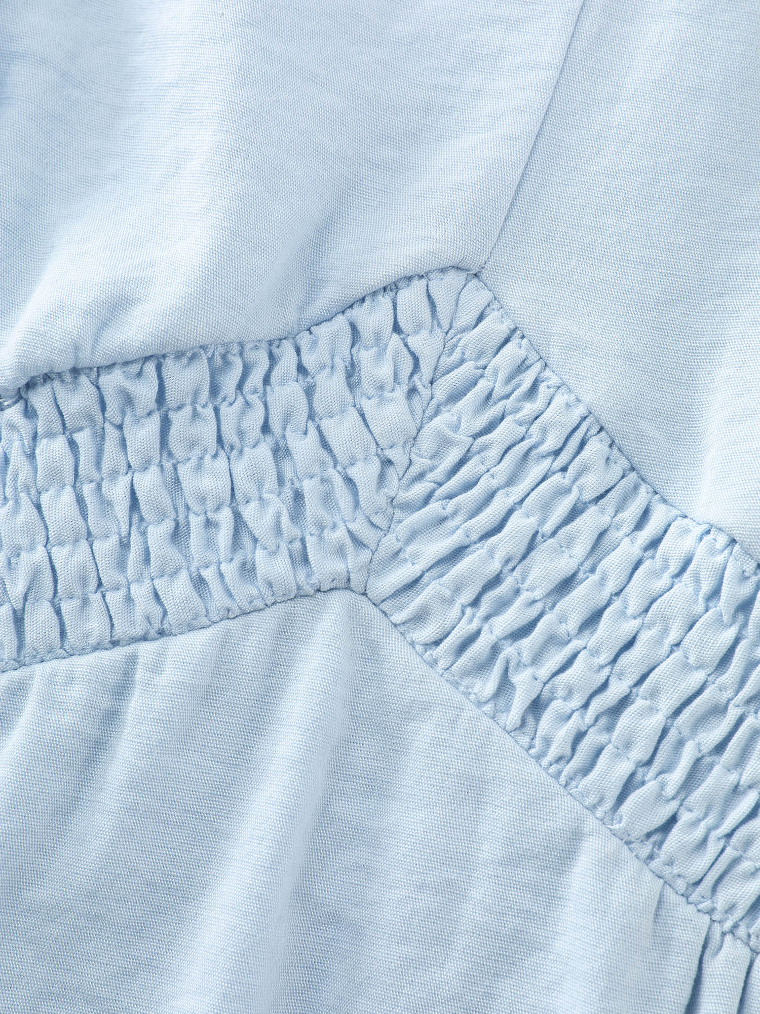 Lace Panels Shirred Waist Midi Dress - Image 5