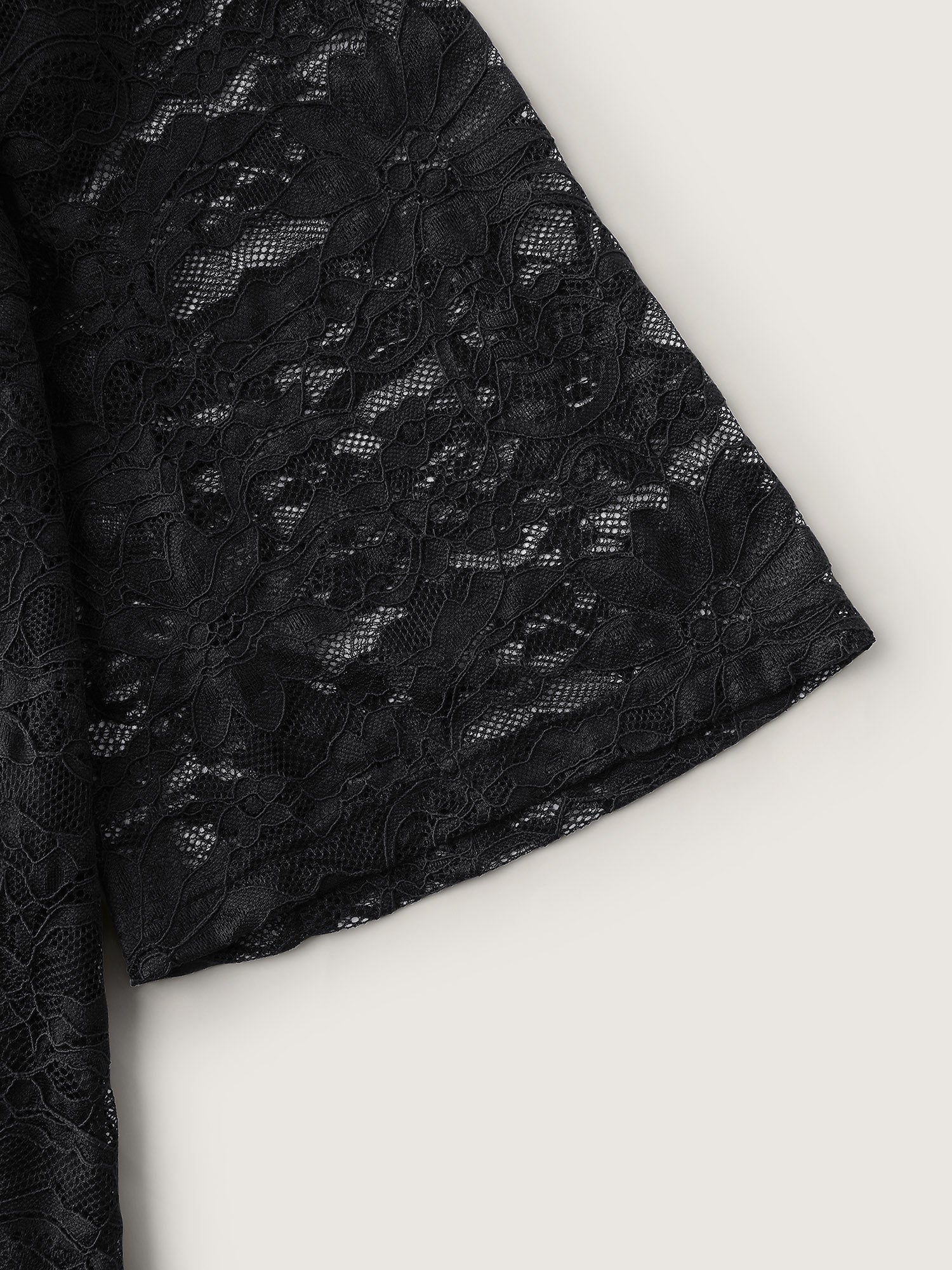 Lace Trim Sweetheart Neck Ruched Knit Top - Image 6