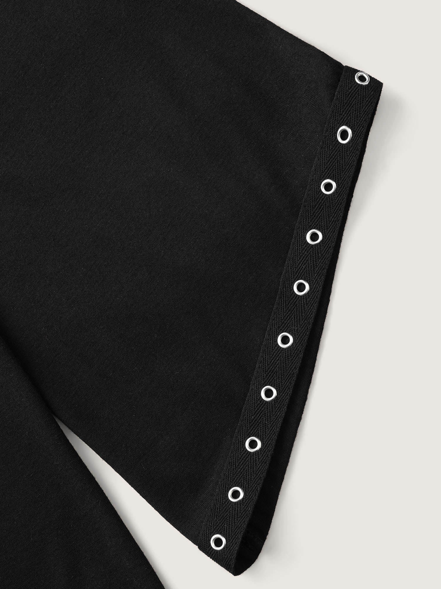 Peek-A-Boo Cut-Out Neckline T-shirt - Image 7