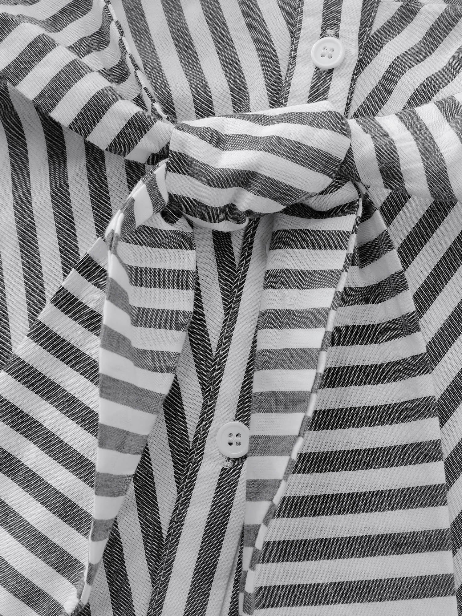 Pure Cotton Knotted Waist Blouse - Image 6