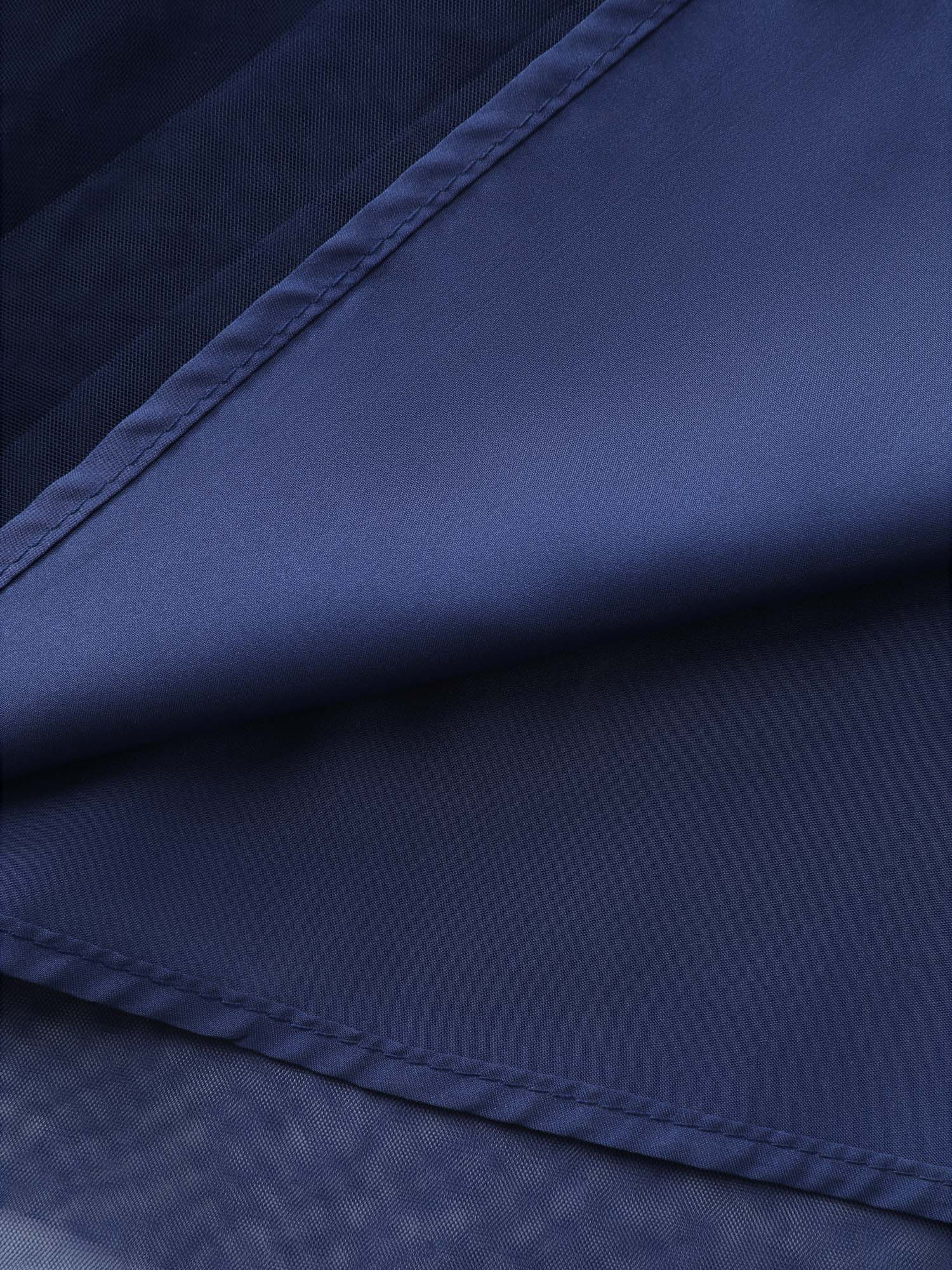 Rhinestone Triangular Mesh Cinched-Waist Maxi Dress - Image 6