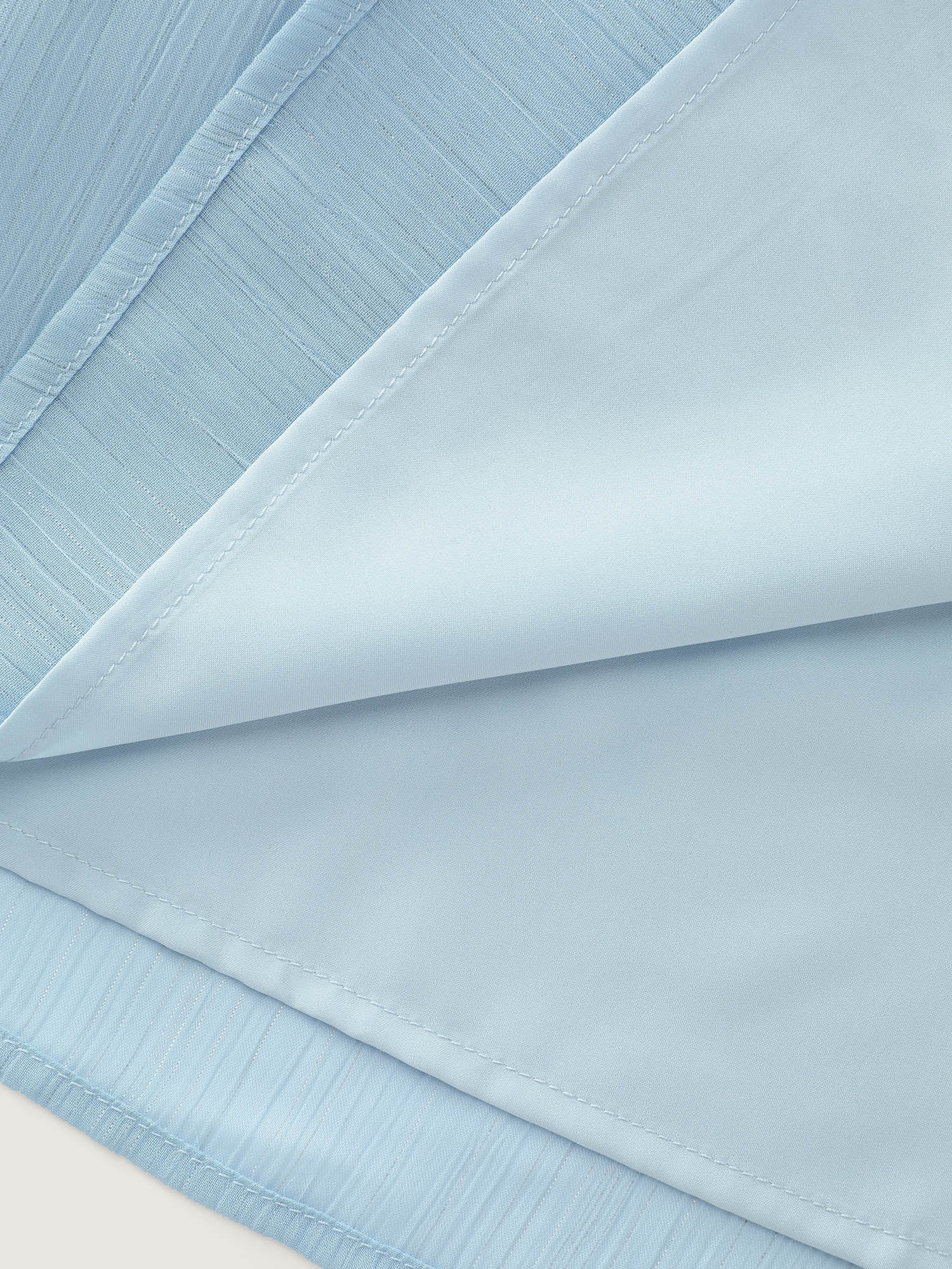 Ribbon Neckline Layered Sleeve Blouse - Image 6