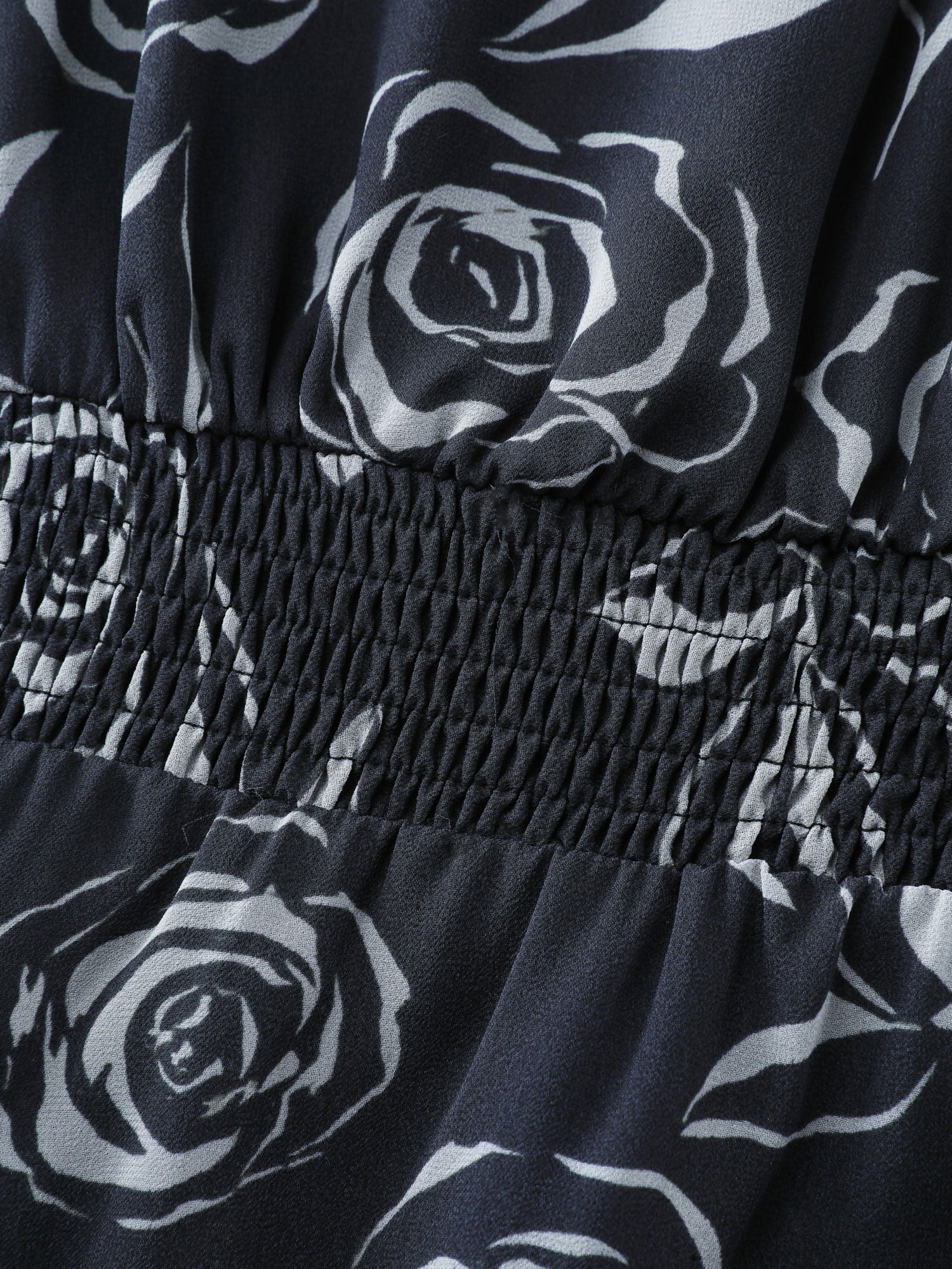 Rosy Romance Cinched Flared Blouse - Image 6