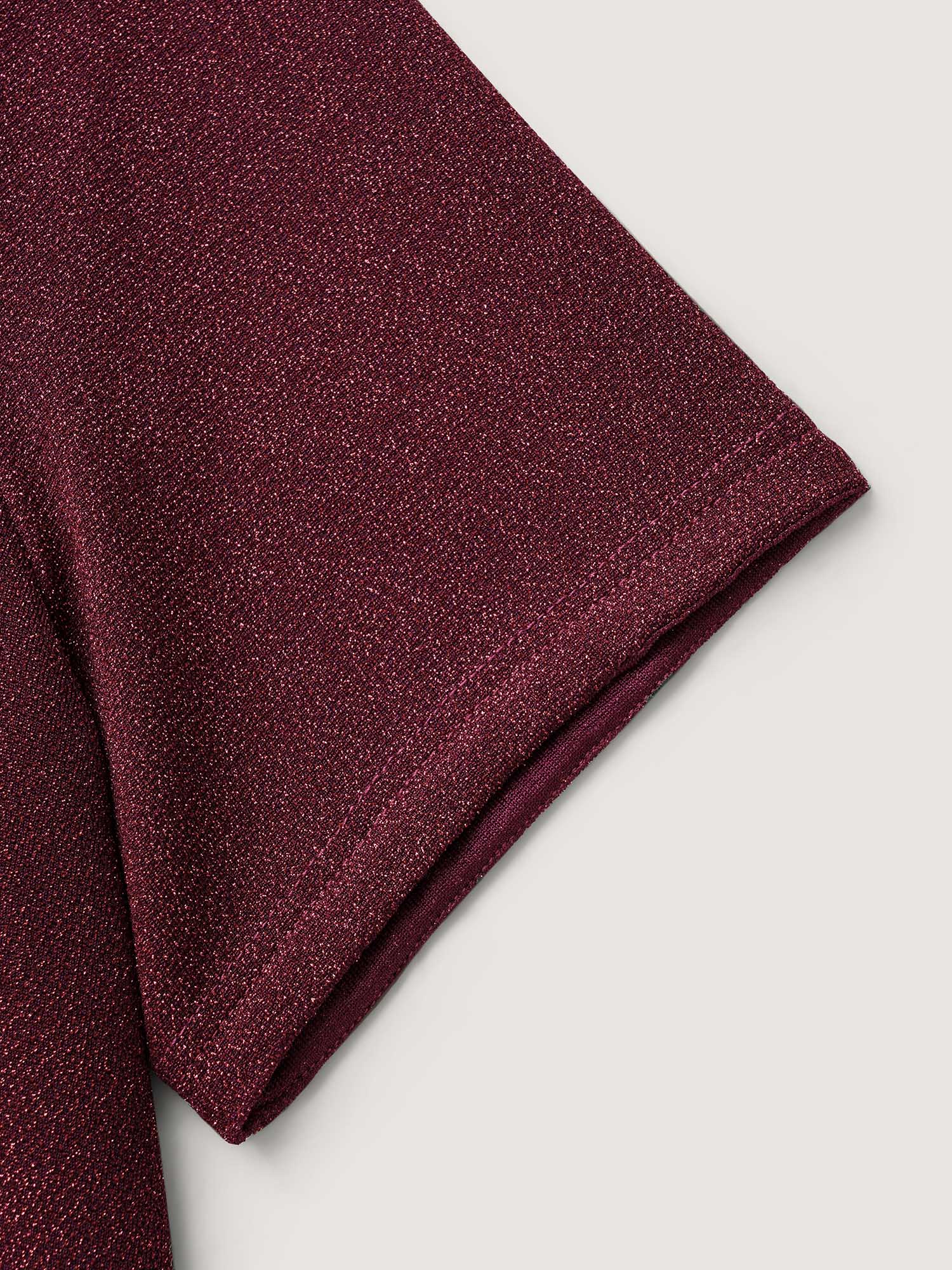 Shimmering Gold & Silver Thread A-Line Tee - Image 12