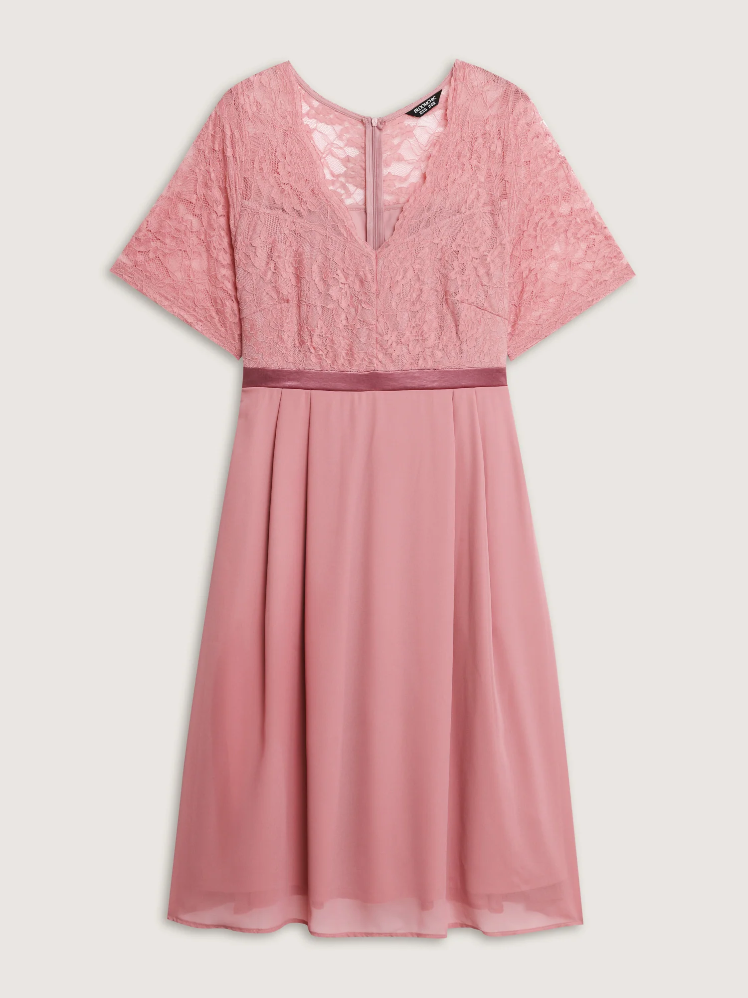 Soft Romance Sheer Lace Midi Dress - Image 7
