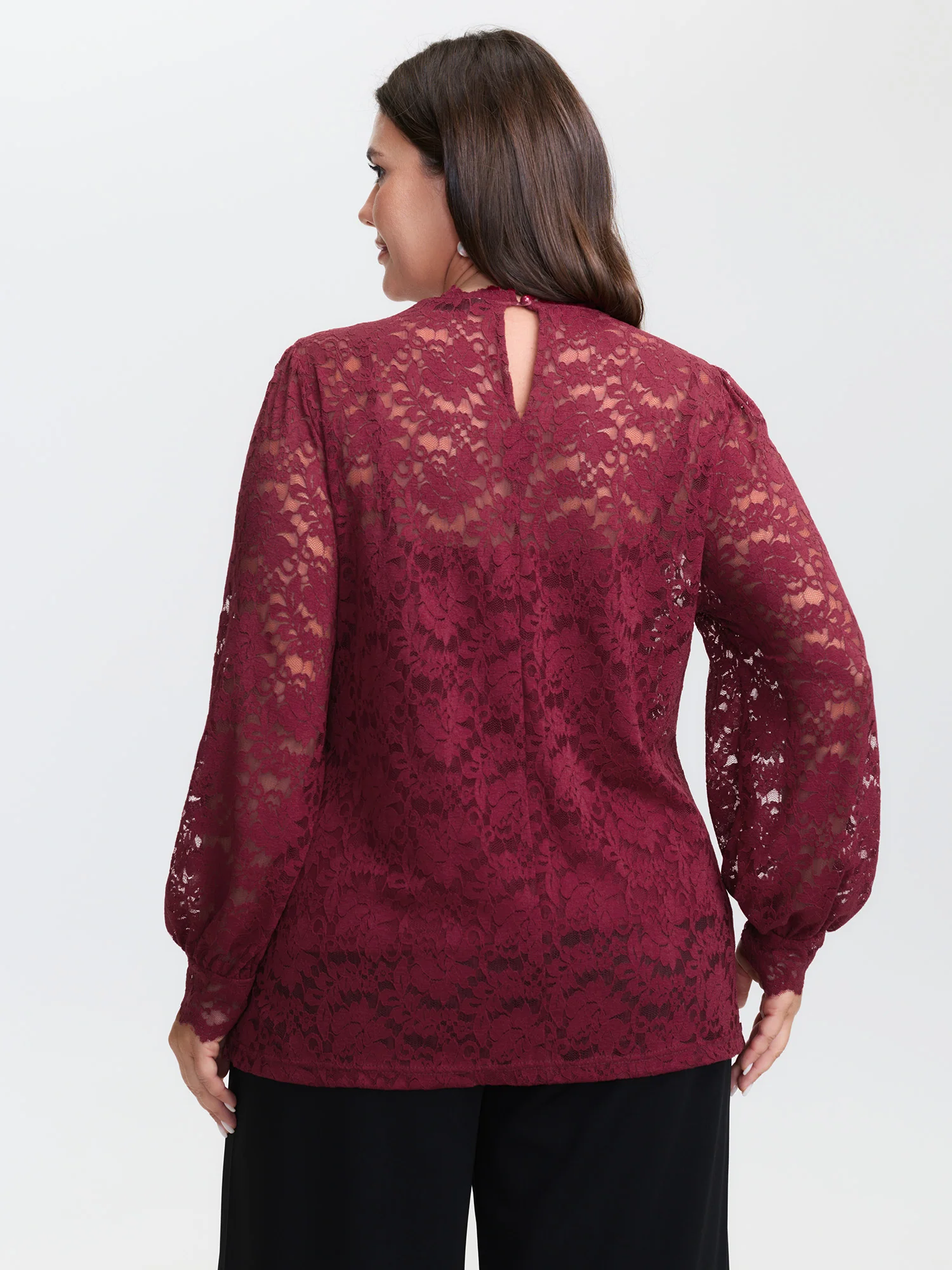 Spice It Up Sheer Lace Blouse - Image 4