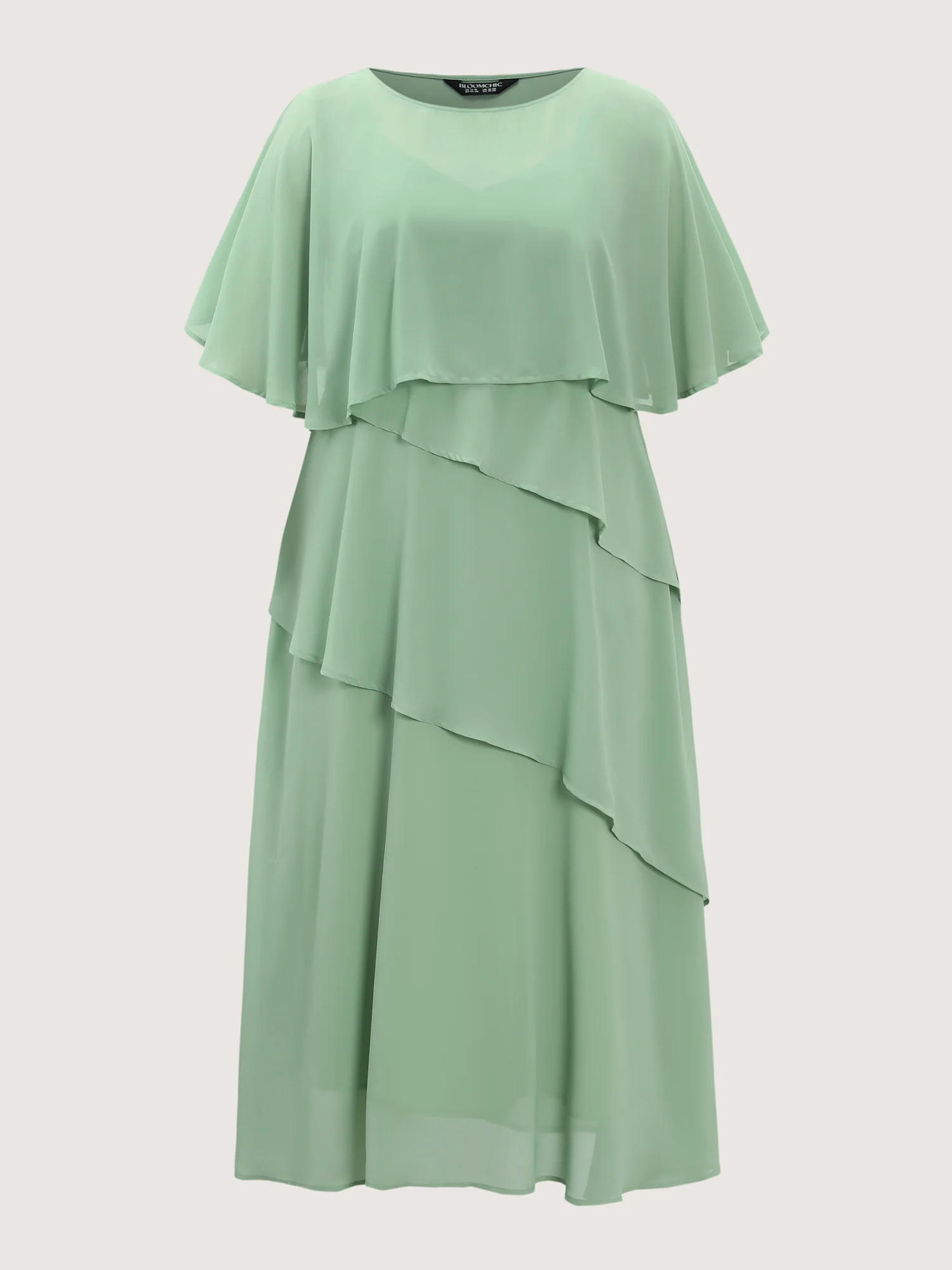 Two-Piece Charm Tiered Ruffled Hem Maxi Dress - Image 7